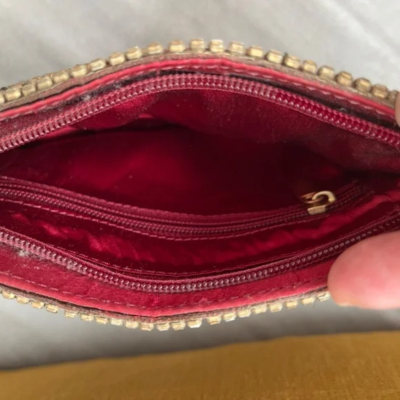 Beaded gold evening purse - Picture 4 of 7